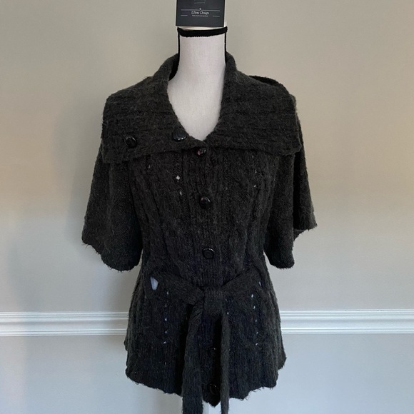 Apt 9 Wool Cardigan with Belt Size Medium - Picture 4 of 13